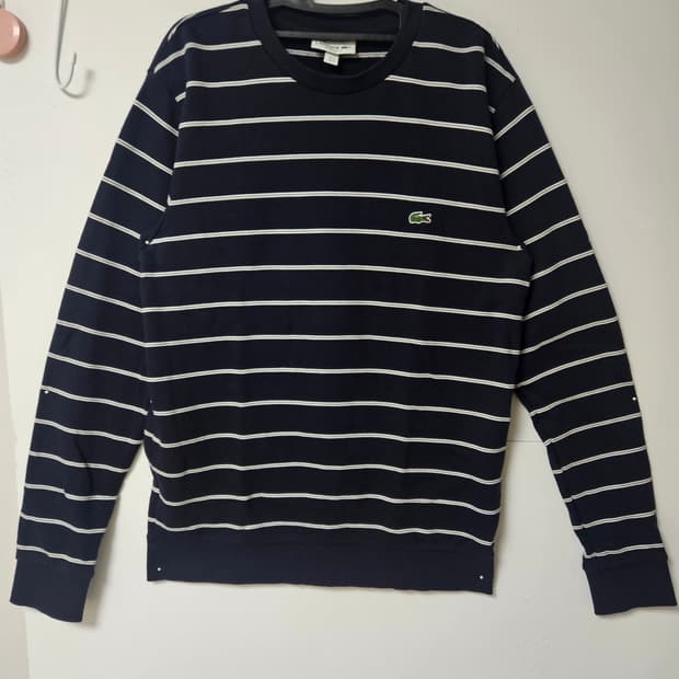 🐊 라코스테 LACOSTE 스트라이프 맨투맨 (95)