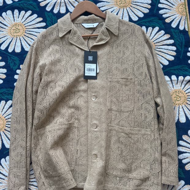 사츠콰치패브릭스 "LOVE & PEACE" LACE LAPEL JACK