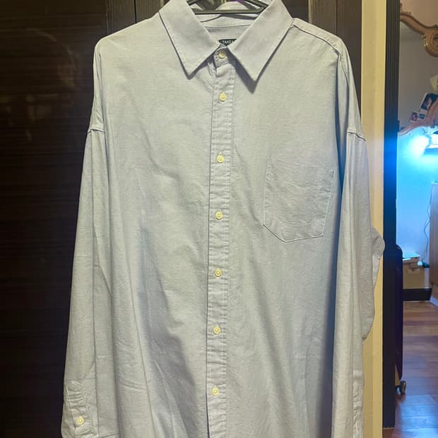 [남녀공용S]테이크이지 오버핏 셔츠 스카이블루