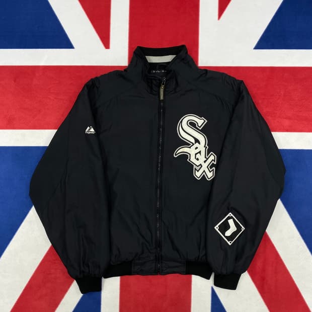 마제스틱 시카고 화이트삭스 덕아웃자켓 M 실측 L 