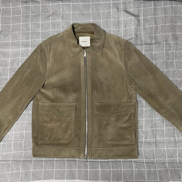 빈폴 소가죽 스웨이드 자켓 M