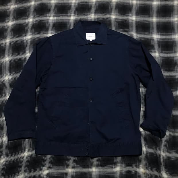 00s 타케오 키쿠치 버튼 루즈 블루종 네이비