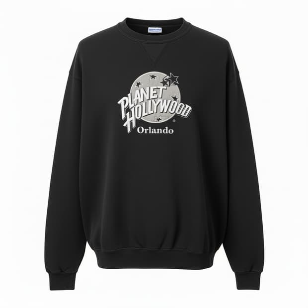 90's 미국 빈티지 PLANET HOLLYWOOD 기모 맨투맨 1772