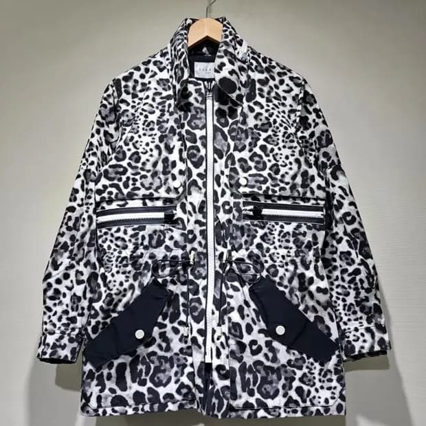 산드로 레오파드 후드 파카 자켓 ~55