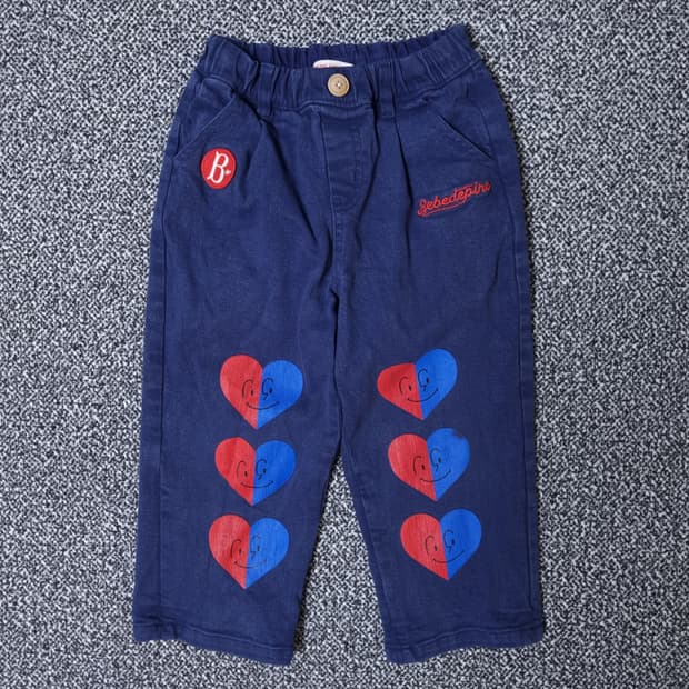 [무료배송][110]베베드피노 조이풀 하트 트윌 팬츠 청바지