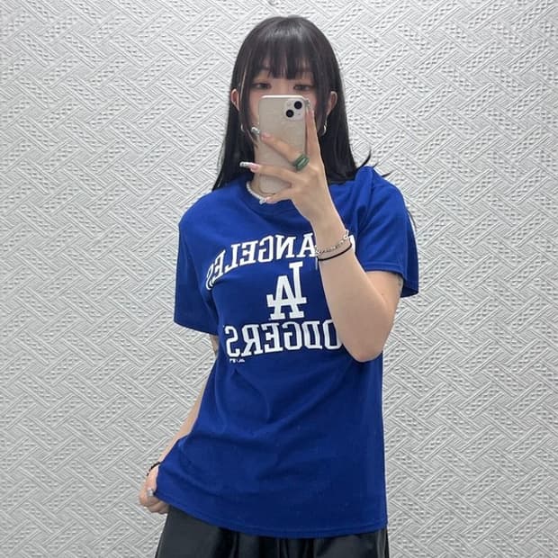 마제스틱 빈티지 스트릿 캐주얼 로스엔젤레스 반팔티 S C12822
