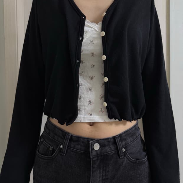 미니포에 키치 소피아 가디건🐰🖤