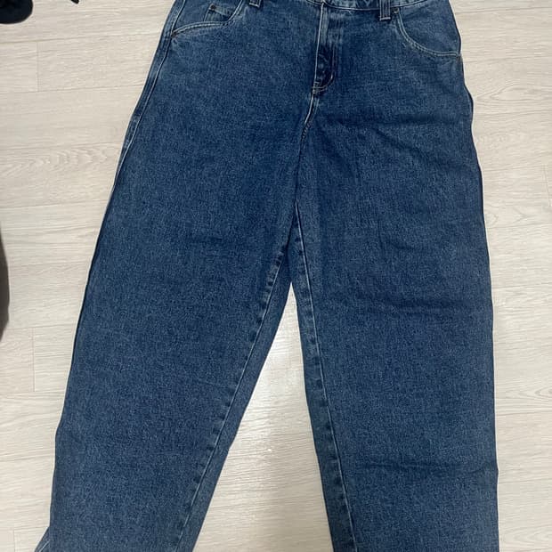 다임 배기 데님 팬츠