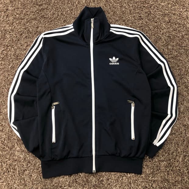 아디다스 90s 데상트 파이어버드 네이비 져지 트랙 자켓