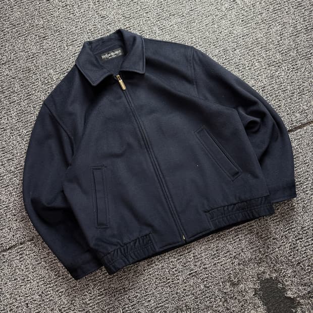 90s YSL 입생로랑 아카이브 울 블루종 자켓 3106