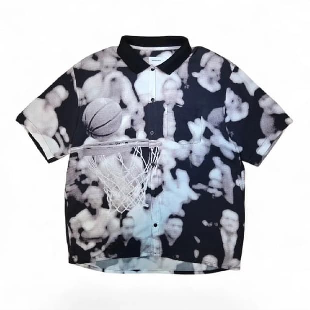 디스이즈네버댓 베스킷볼 그래픽 반팔 셔츠