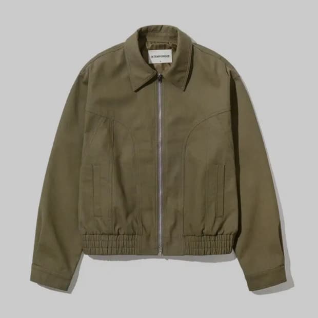 인템포무드 웨스턴 트윌 코튼 재킷 라이트카키 m