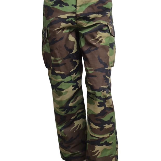 국군 구형 후기형 얼룩무늬 동계 전투복 바지 팬츠 하의 (M)