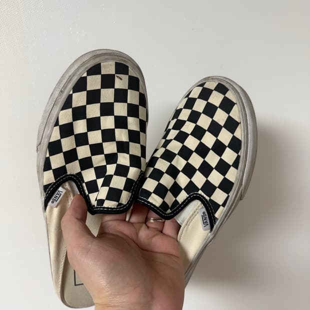 반스 뮬 슬립온 체크 240 size