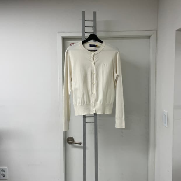 폴로 랄프로렌 QR 가디건 화이트 L(W)