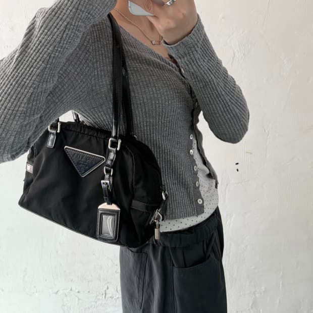 Prada 프라다 테수토 나일론 숄더 백