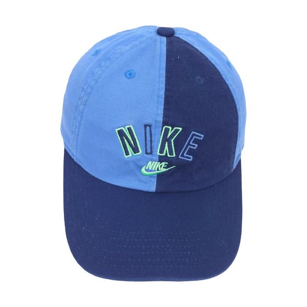NIKE 투톤 컬러블록 로고 자수 볼캡