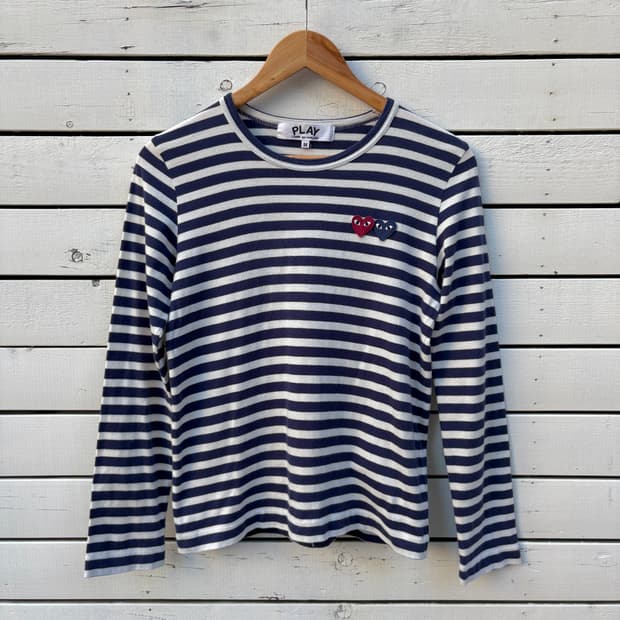 Comme des Garcons 꼼데가르송 스트라이프 롱슬리브 티셔츠