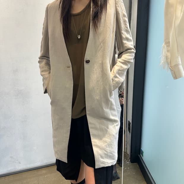 Helmut Lang Linen Coat