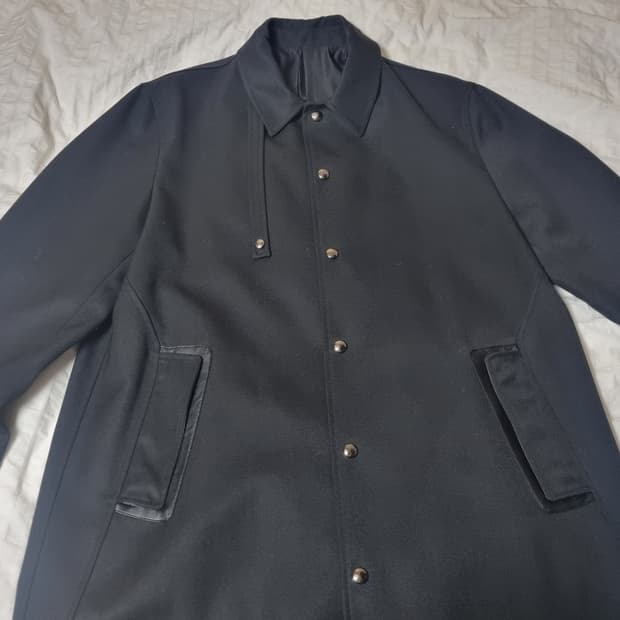 (m) 유스 24ss 스냅 싱글코트 블랙