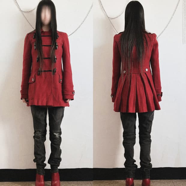 버버리 나폴레옹 토글 플레어핏 하프코트