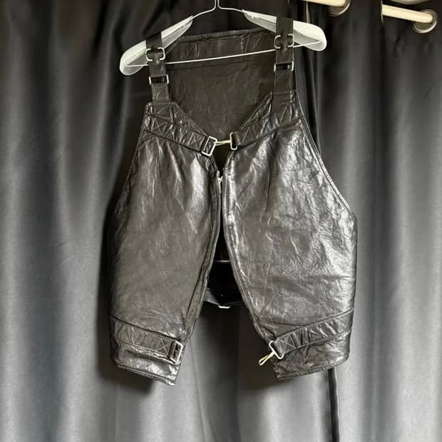 carol christian poell leather vest bag