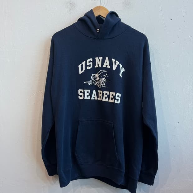 80~90s 벨바쉰 US NAVY 후드 Made in USA