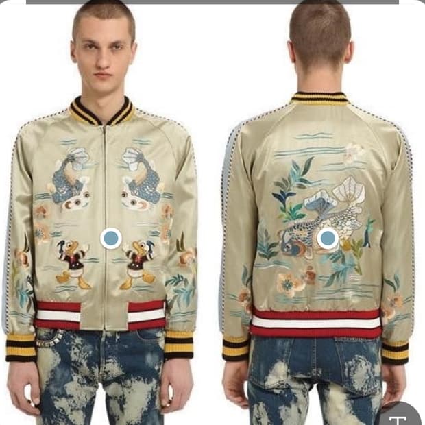 [50] 구찌 컬렉션라인 도날드 스카쟌 실크 자켓