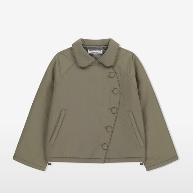 더뮤지엄비지터 ROUND UNBALANCED PUFF JACKET (BE