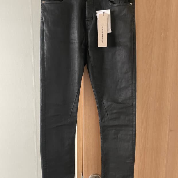 릭오웬스 디트로이트컷 블랙왁스진 