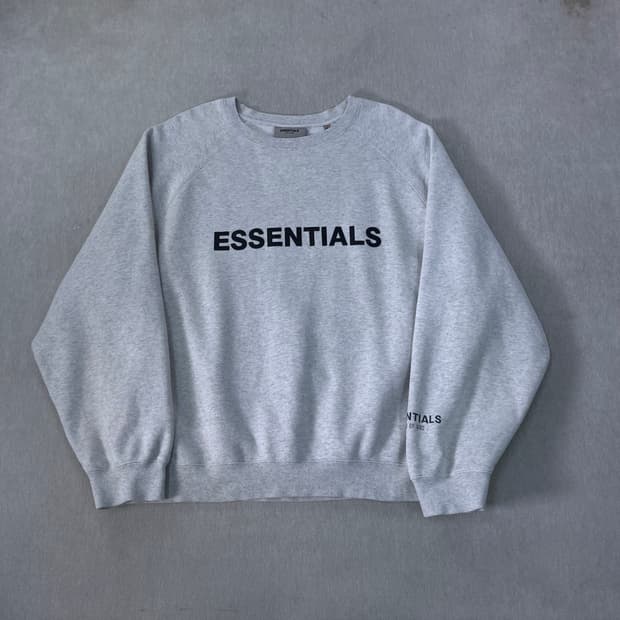 105 피오갓 에센셜 빅로고 오트밀 맨투맨