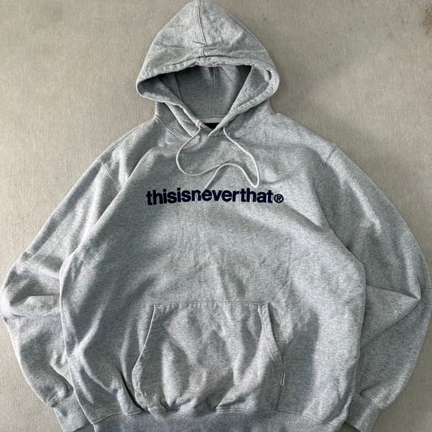 105 디스이즈네버댓 자수로고 후드티