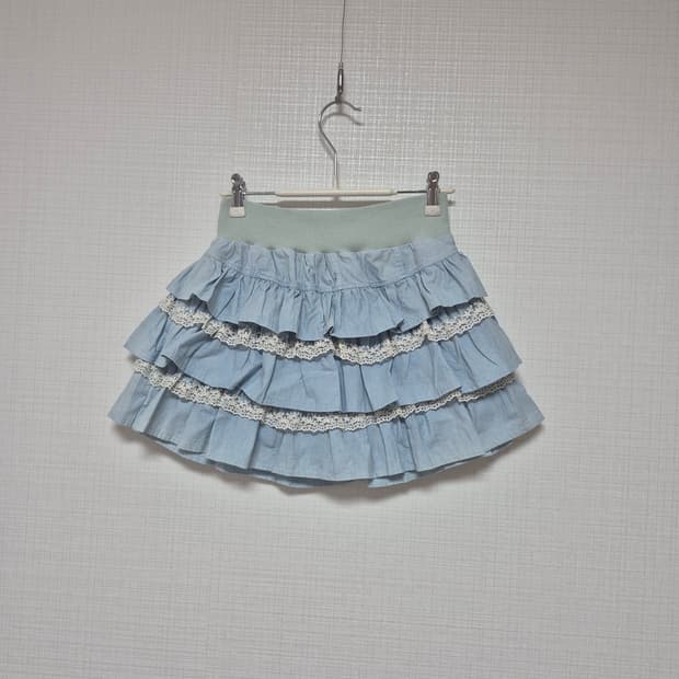 스카팡 fita fita 라떼갸루 히메카지 프릴 데님 스카팡입니다♡♡