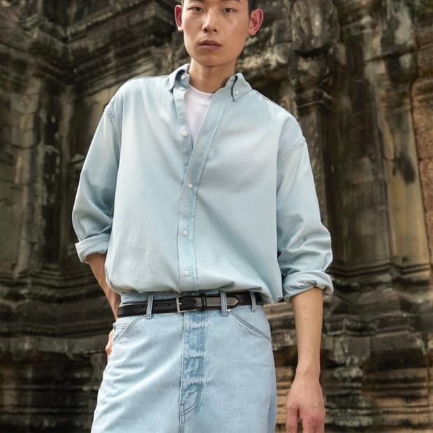 stu 데님셔츠 라이트 블루 (M)