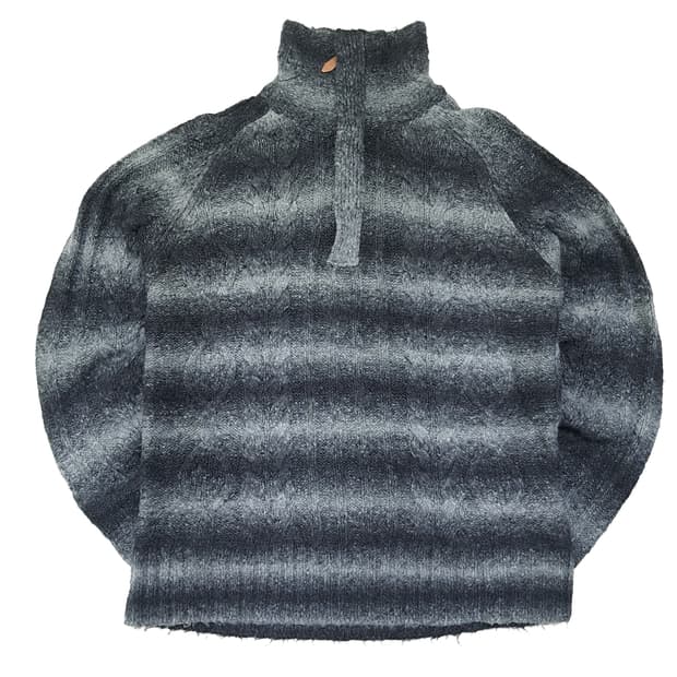 CL018 XL 타미힐피거 옴브레 하프집업 니트