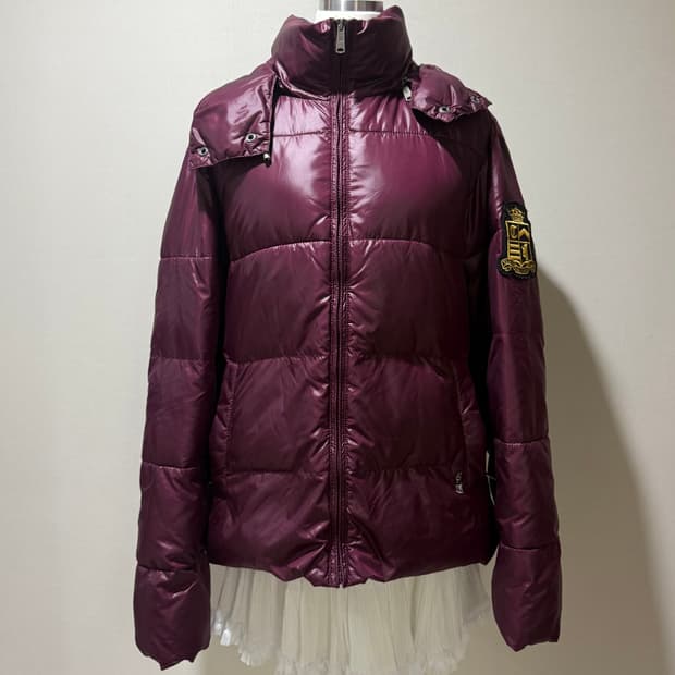티니위니 자색고구마 패딩 자주색 패딩 숏패딩