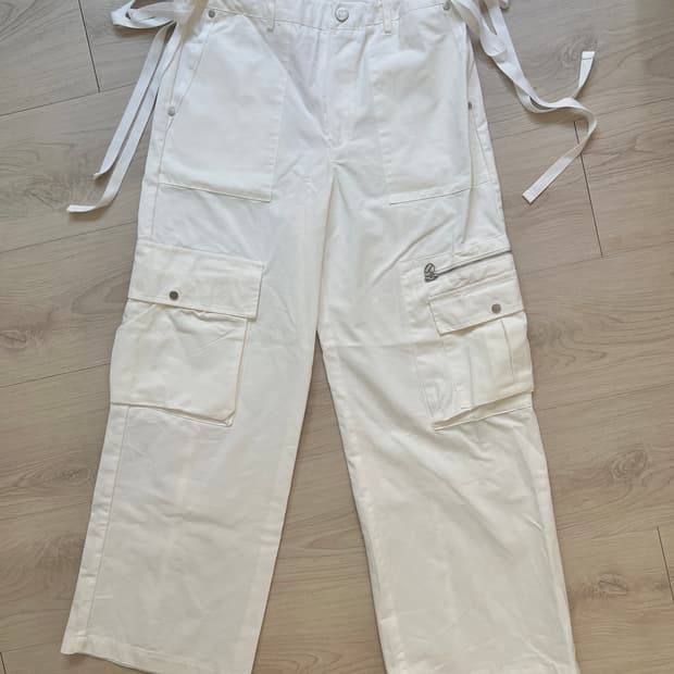 유즈 카고 리본 팬츠