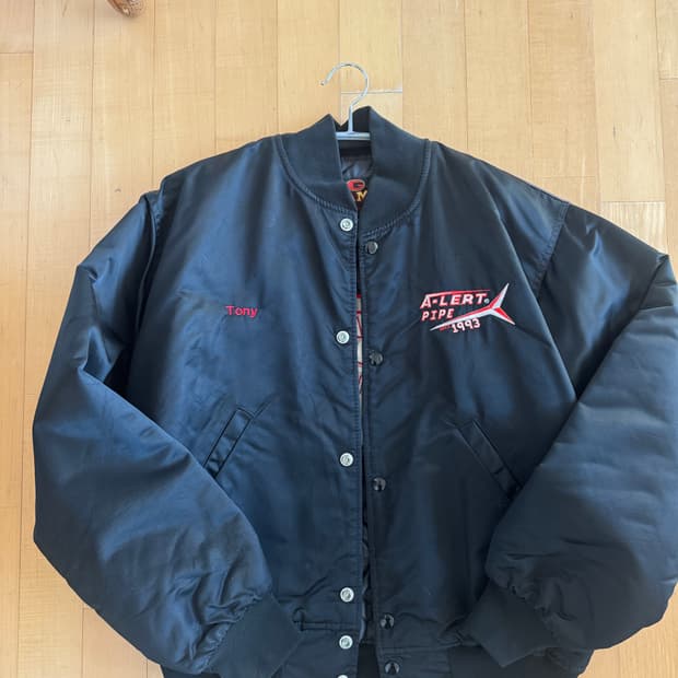 빈티지 블루종 점퍼 