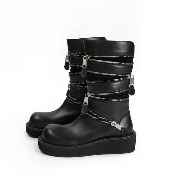 Rough simmons 맛좋은 멀티지퍼 부츠