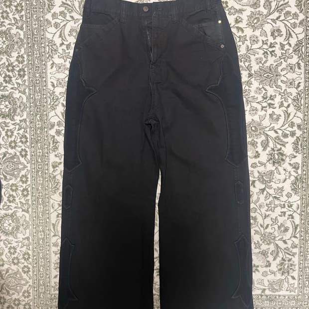 폴리테루 fleur patched pants 블랙[3]