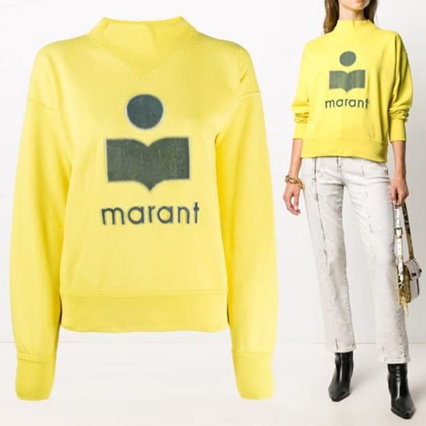 이자벨마랑 모비 로고 맨투맨