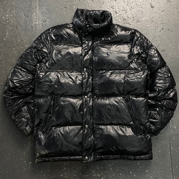 100 헤지스 유광 패딩