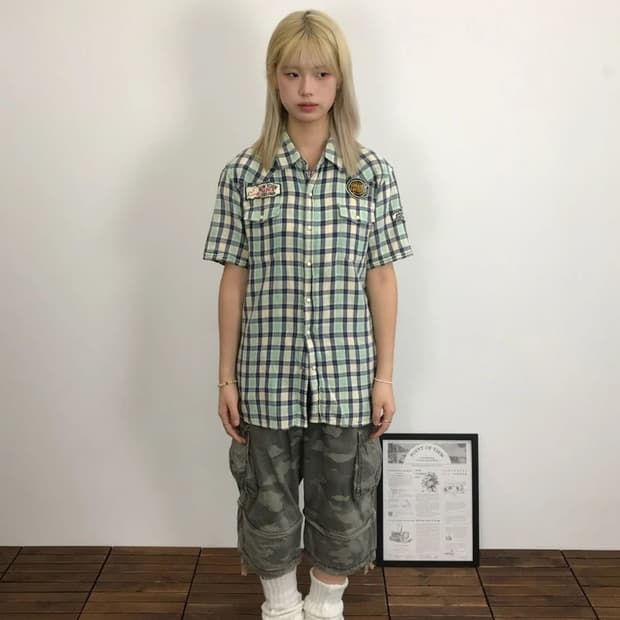 Luckystore Gallery Patch Plaid Shirt 