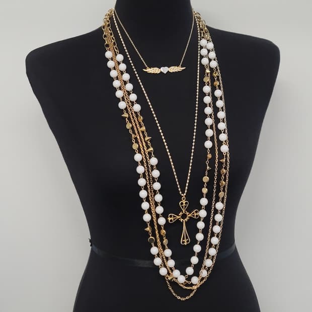 cross necklace set