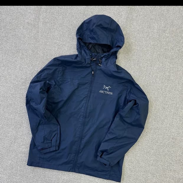 네이비 바람막이 자켓 