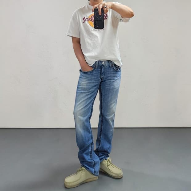 트루릴리전 스트레이트진 청바지 32 M0414