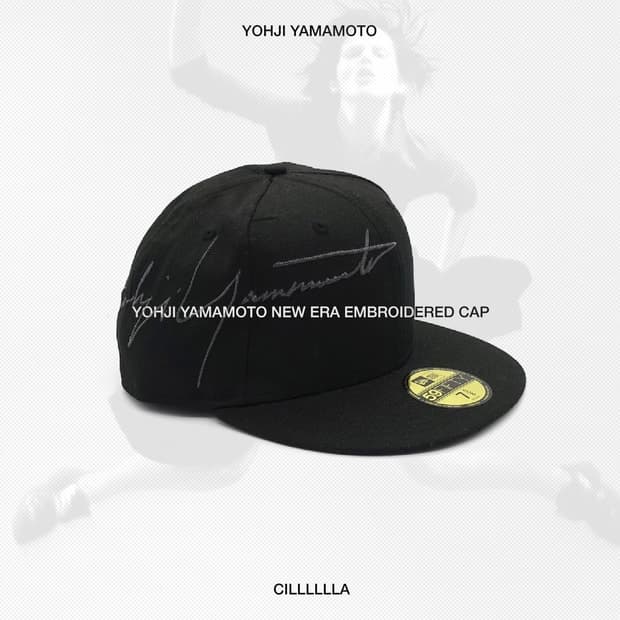 YOHJIYAMAMOTO 요지야마모토 뉴에라 사이드 빅로고 자수 모자