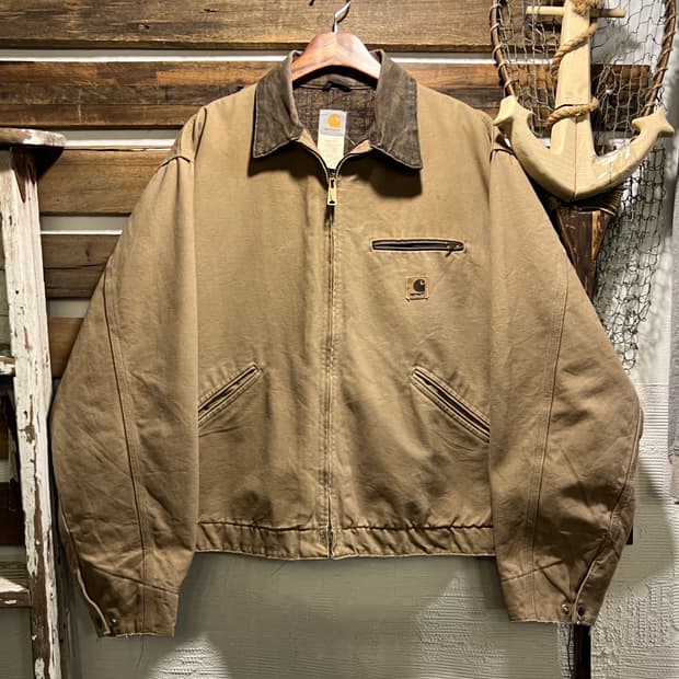 [XL]칼하트 USA Made J97 SDL 디트로이트 브라운 워크 자켓