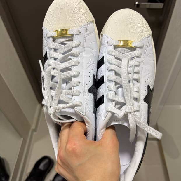 아디다스X베이프 슈퍼스타  빈티지 클라우드 화이트
