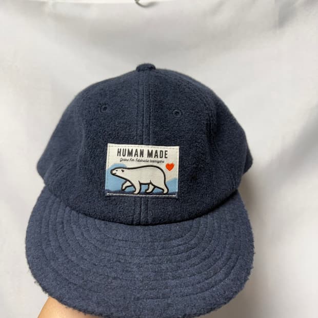 휴먼메이드 후리스캡 네이비